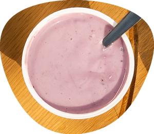 Volle yoghurt met fruit (lactosevrij!)